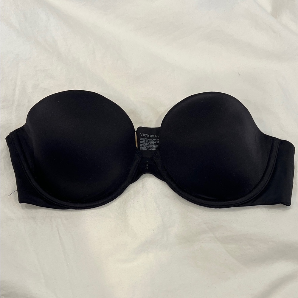 Victoria's Secret Elegant Black Strapless Bra